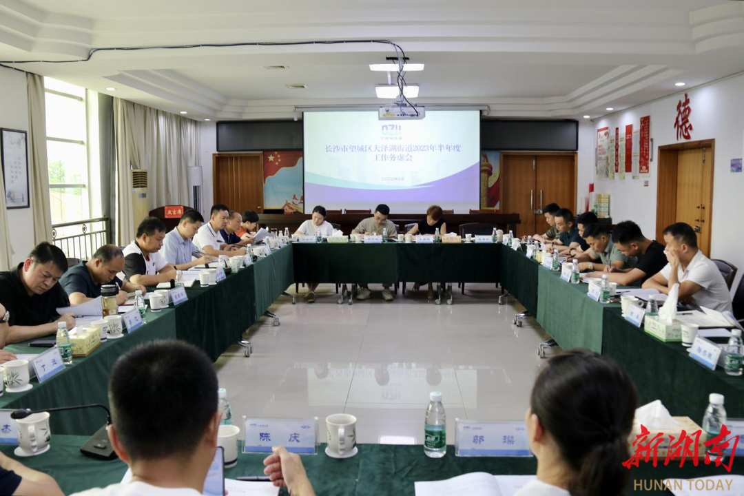 长沙大泽湖街道召开2023半年度务虚会