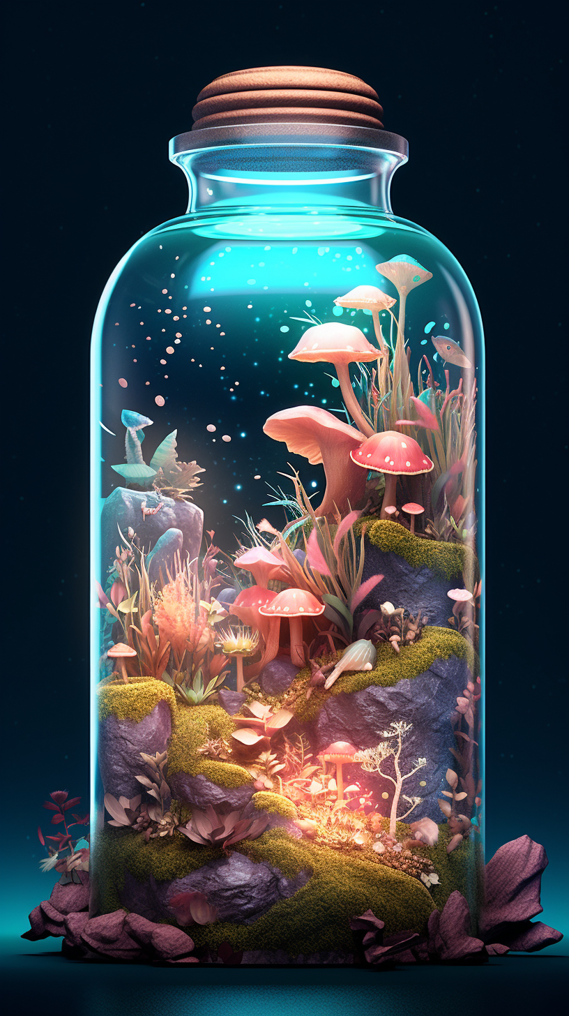 壁纸|瓶中的世界