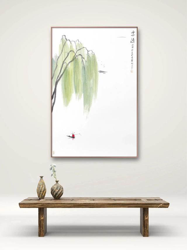 抖音百万粉丝禅意画家墨轩子作品赏析