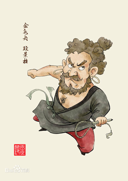 《水浒传》中的人物:段景住,梁山好汉排名108,人物生平介绍