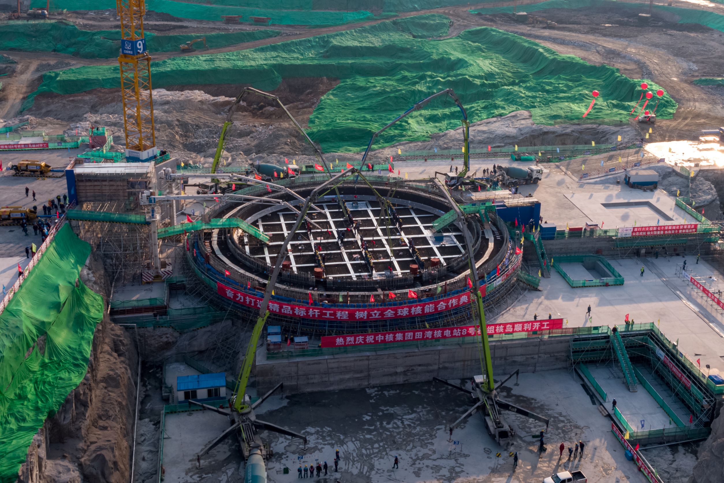 今年全国首台 田湾核电8号机组在连云港开工建设
