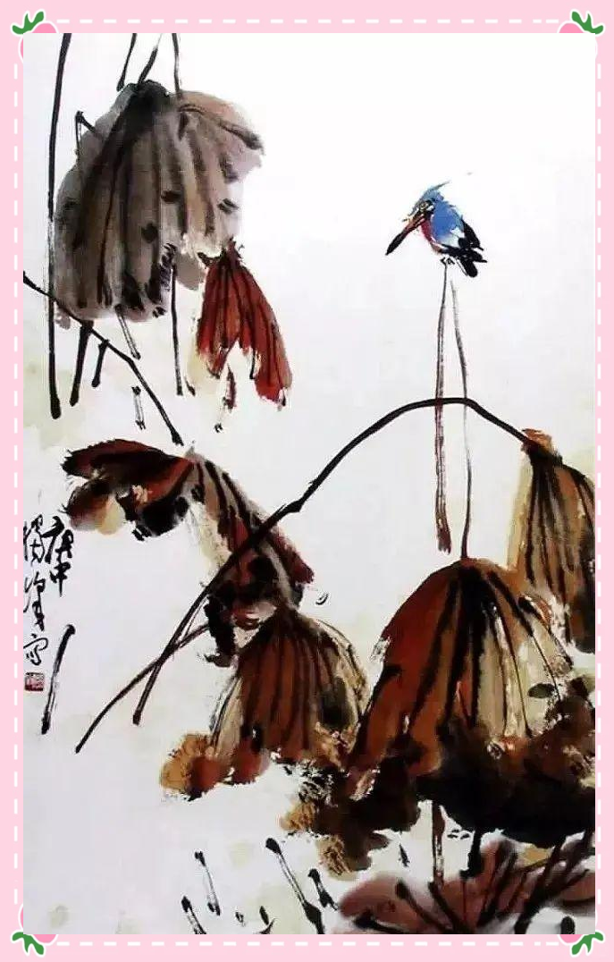 大师们笔下的枯荷,展现无尽韵味!