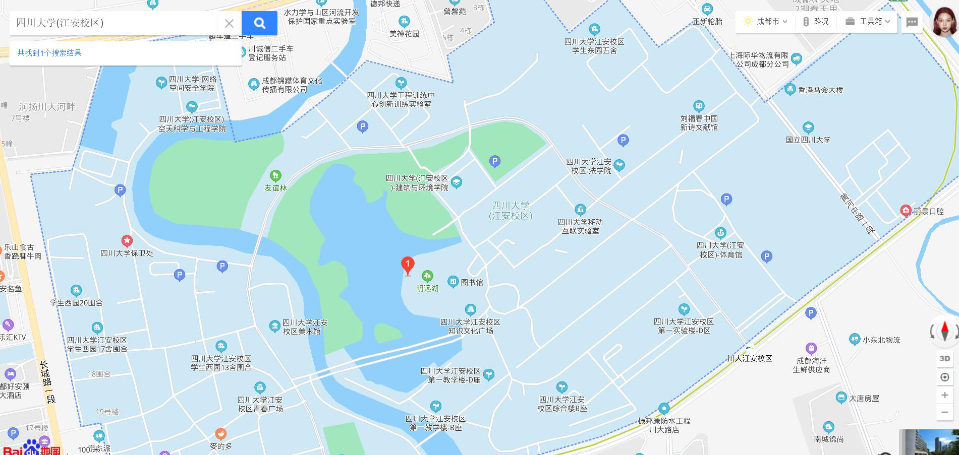 四川大学学校地图