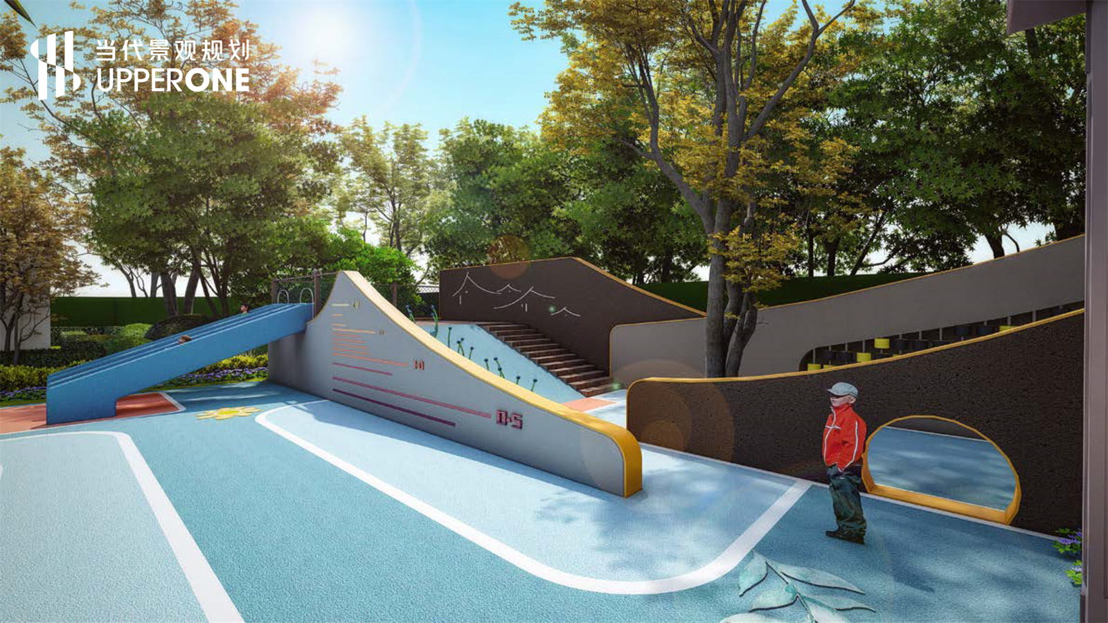 河南驻马店鹏宇城展示区景观效果图|当代景观规划