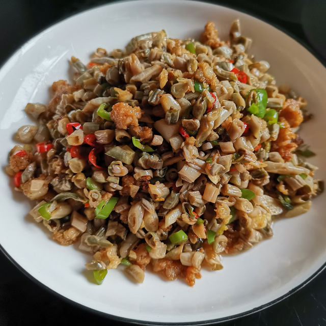 白豆角炒肉末,妥妥的下饭神器