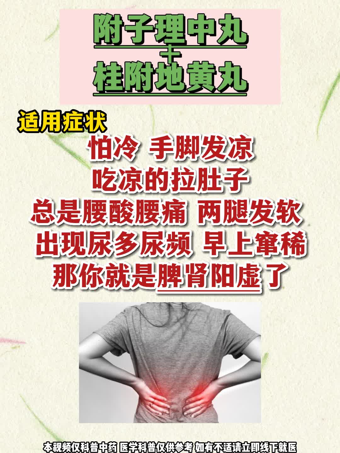 附子理中丸巧搭配,补阳散寒,健脾补肾,还能燥湿化痰!