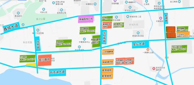 4000元/㎡起拍!金坛万达旁再挂两幅宅地