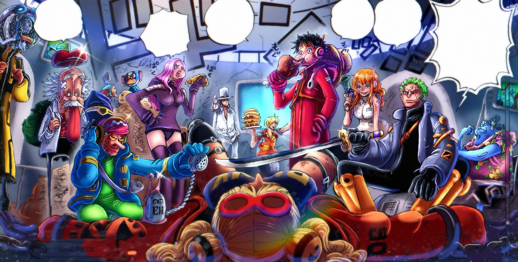 海贼王1090话:黄猿登陆弹头岛,天使女帝恋上路飞,路飞迎战黄猿