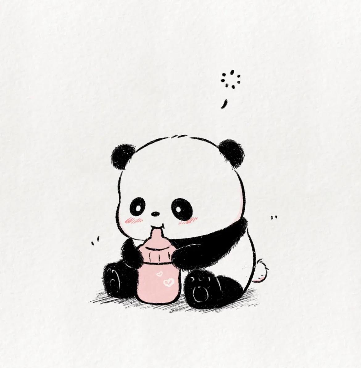 熊猫头像,不愧是国宝,萌翻了