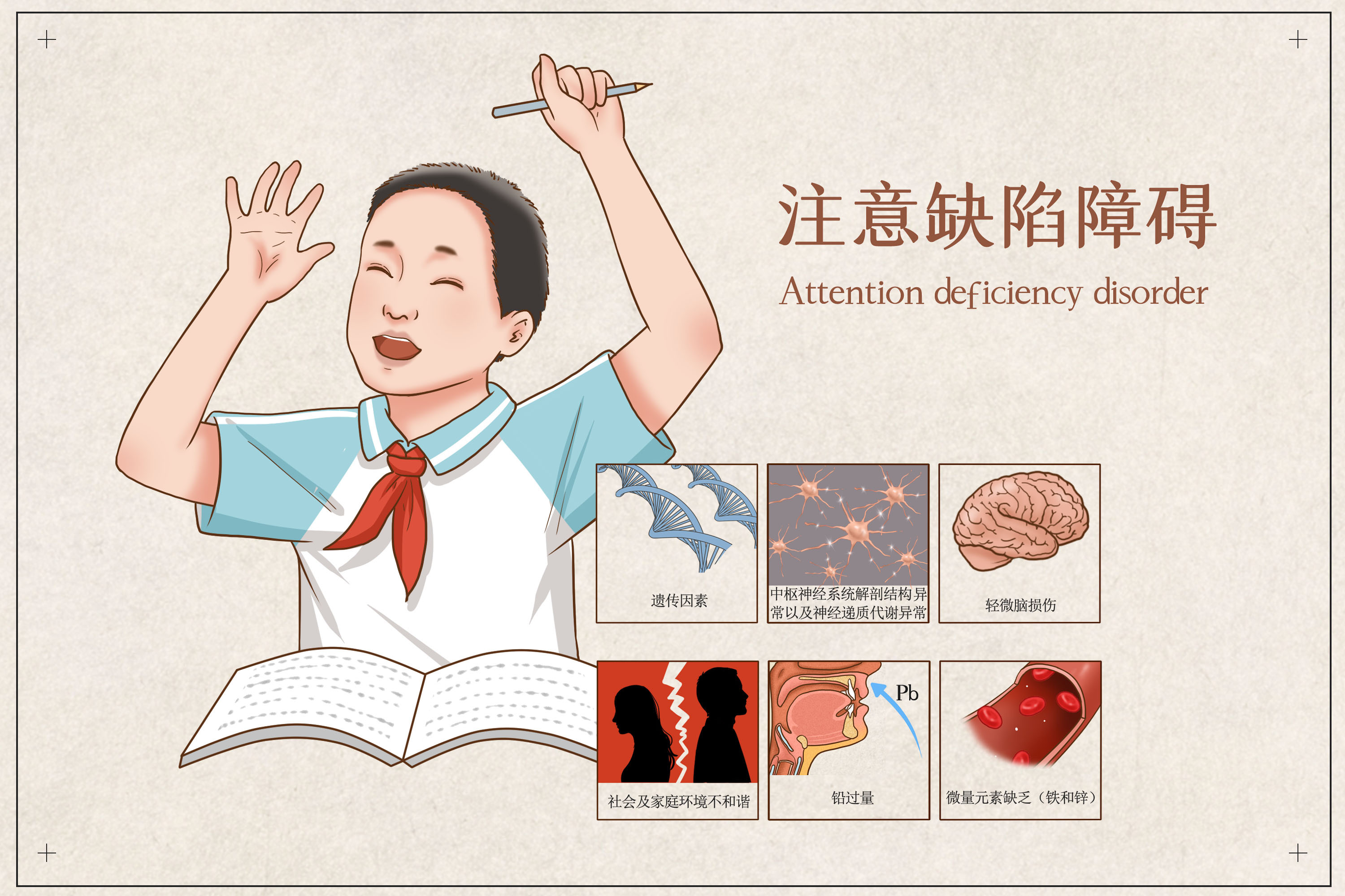 孩子活泼好动就是多动症吗?儿童多动症的3大类型,家长一定要知道