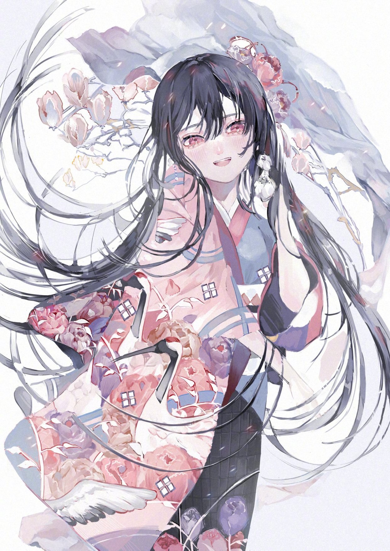 画师「一色しめ」作品欣赏:精致的白发少女插画