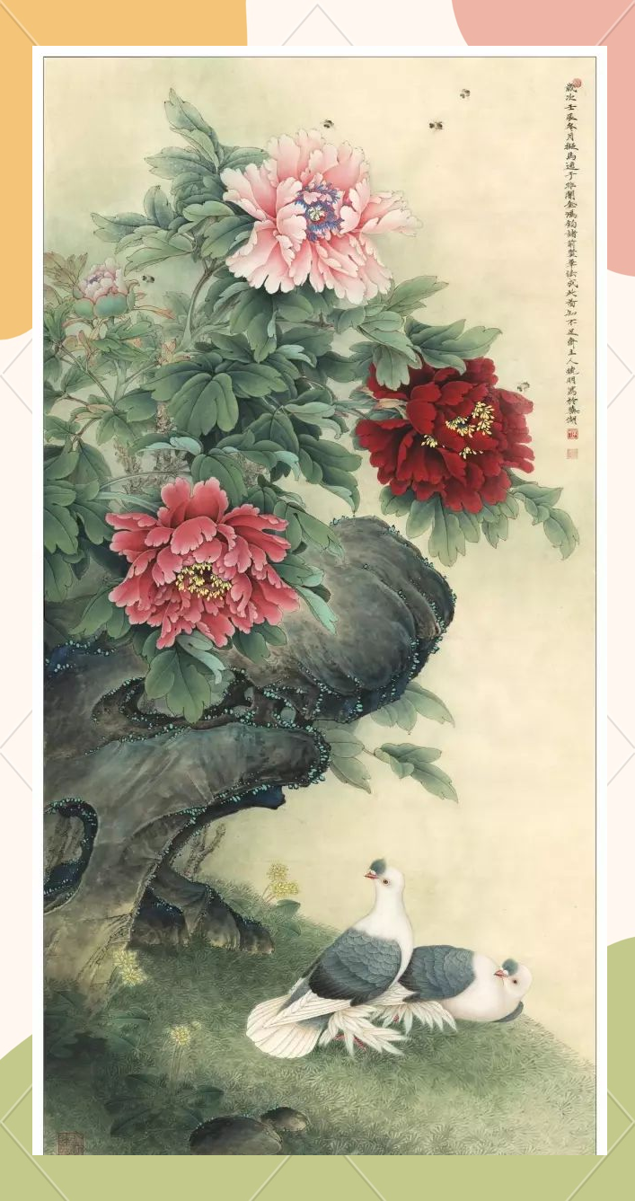 李晓明多幅工笔花鸟画精选,展现艺术之美!