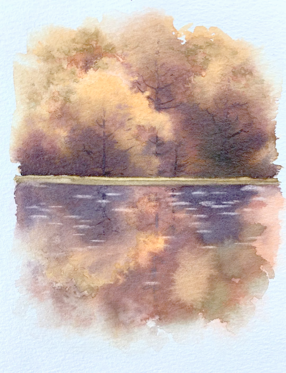 探索画水与倒影的技巧,风景画中的美增色不少