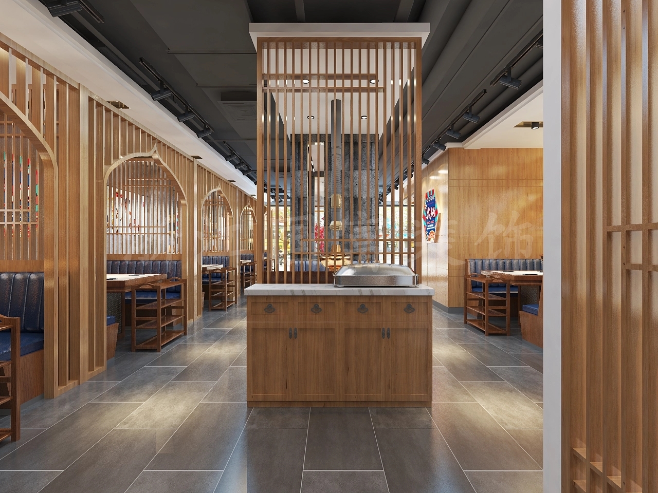 特色羊肉馆装修设计效果图