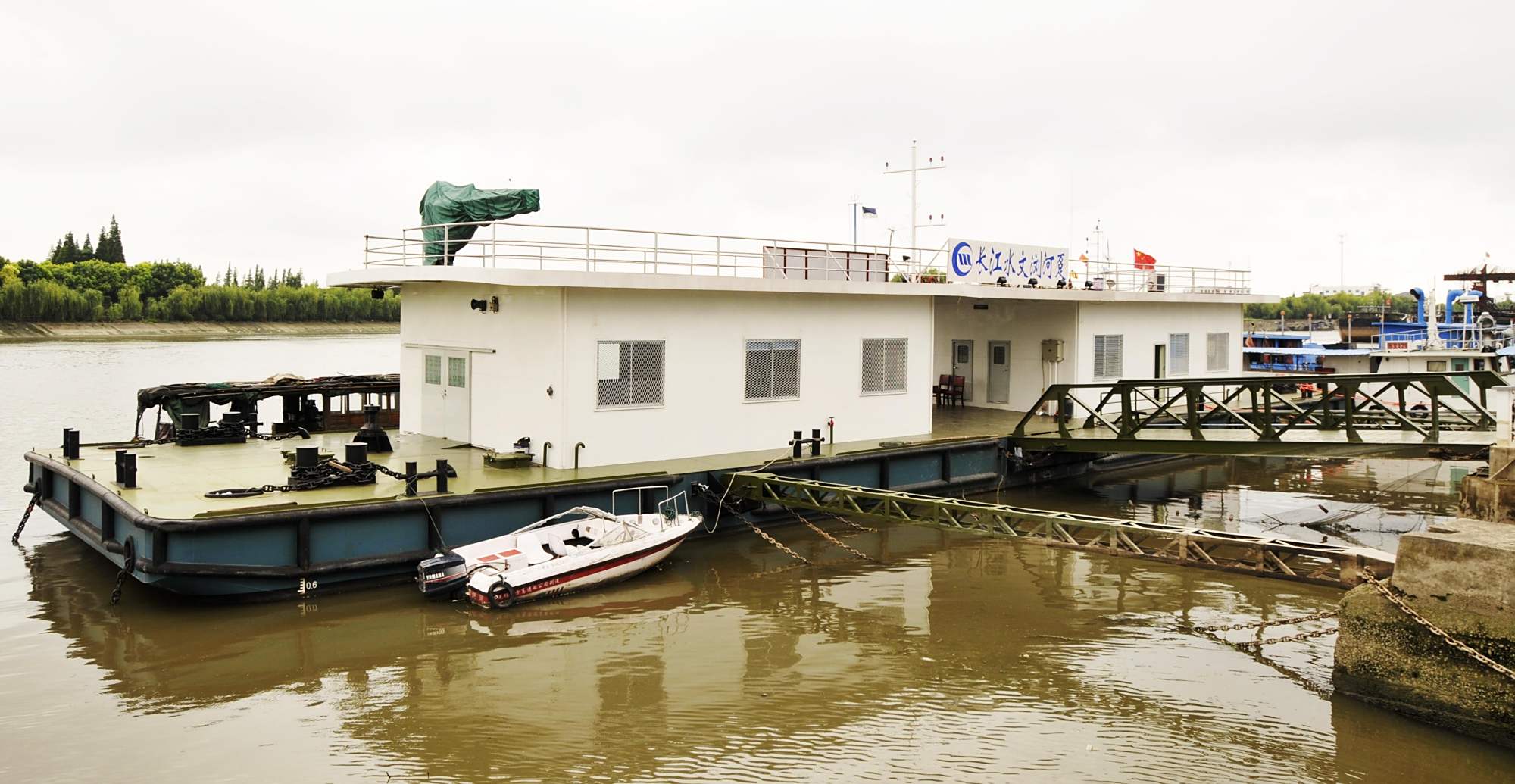 人工湖 浮码头港口机械 趸船 无动力矩形非自航船