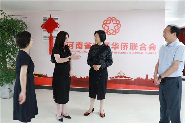 埃及华人华侨协会会长付金丽到访河南省侨联