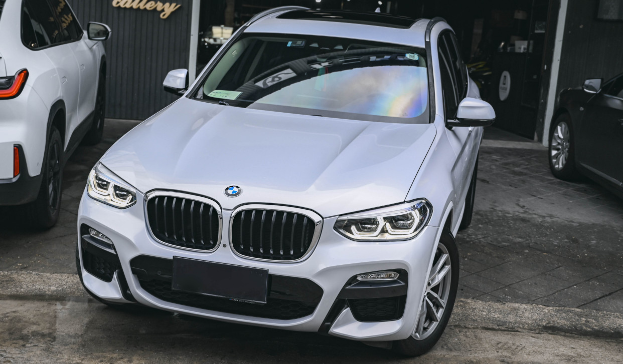 unic|宝马x3改色镭射白