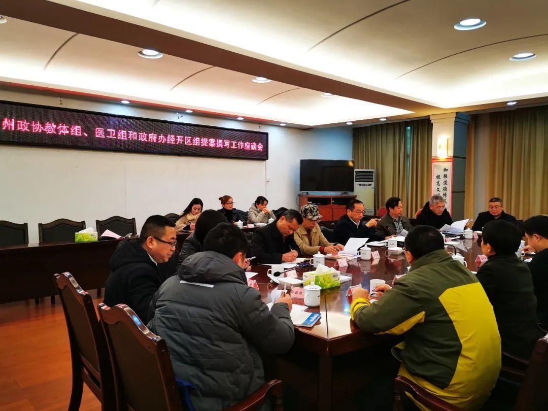 向顶天主持召开提案撰写工作座谈会