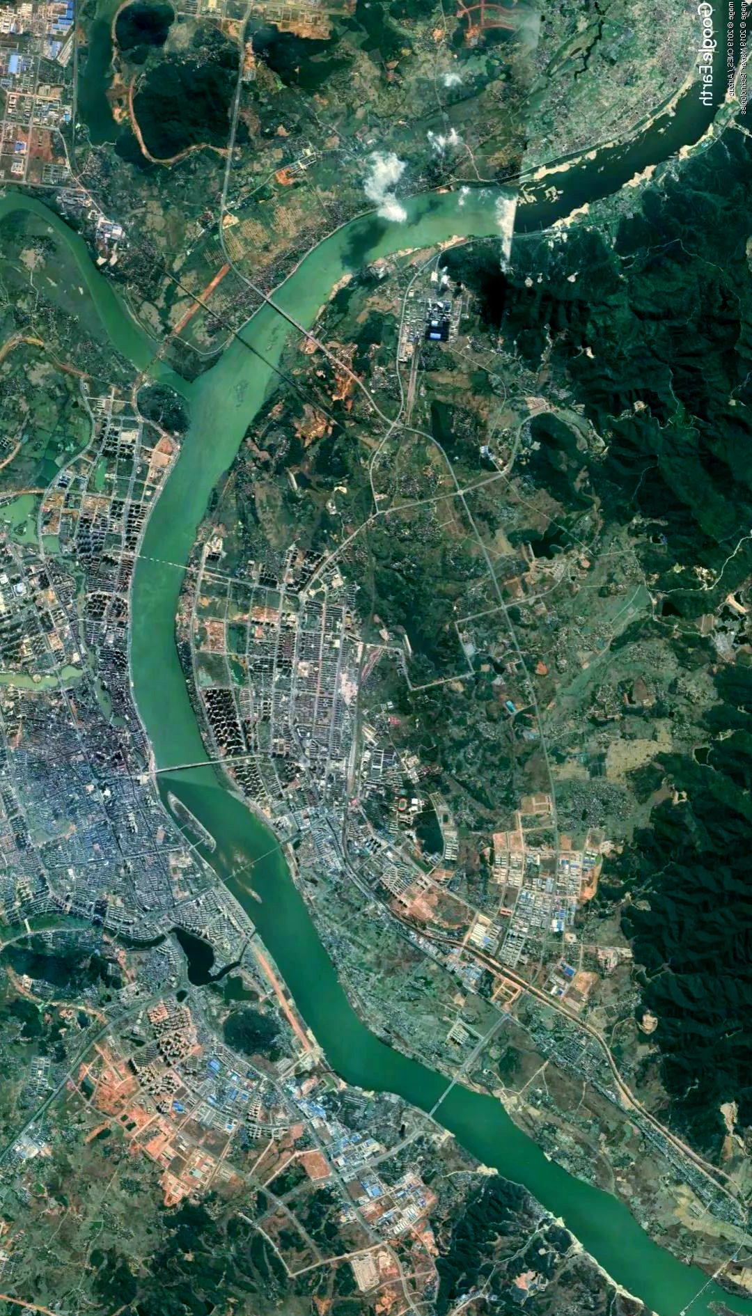 江西城市卫星地图,你能猜出几个城市