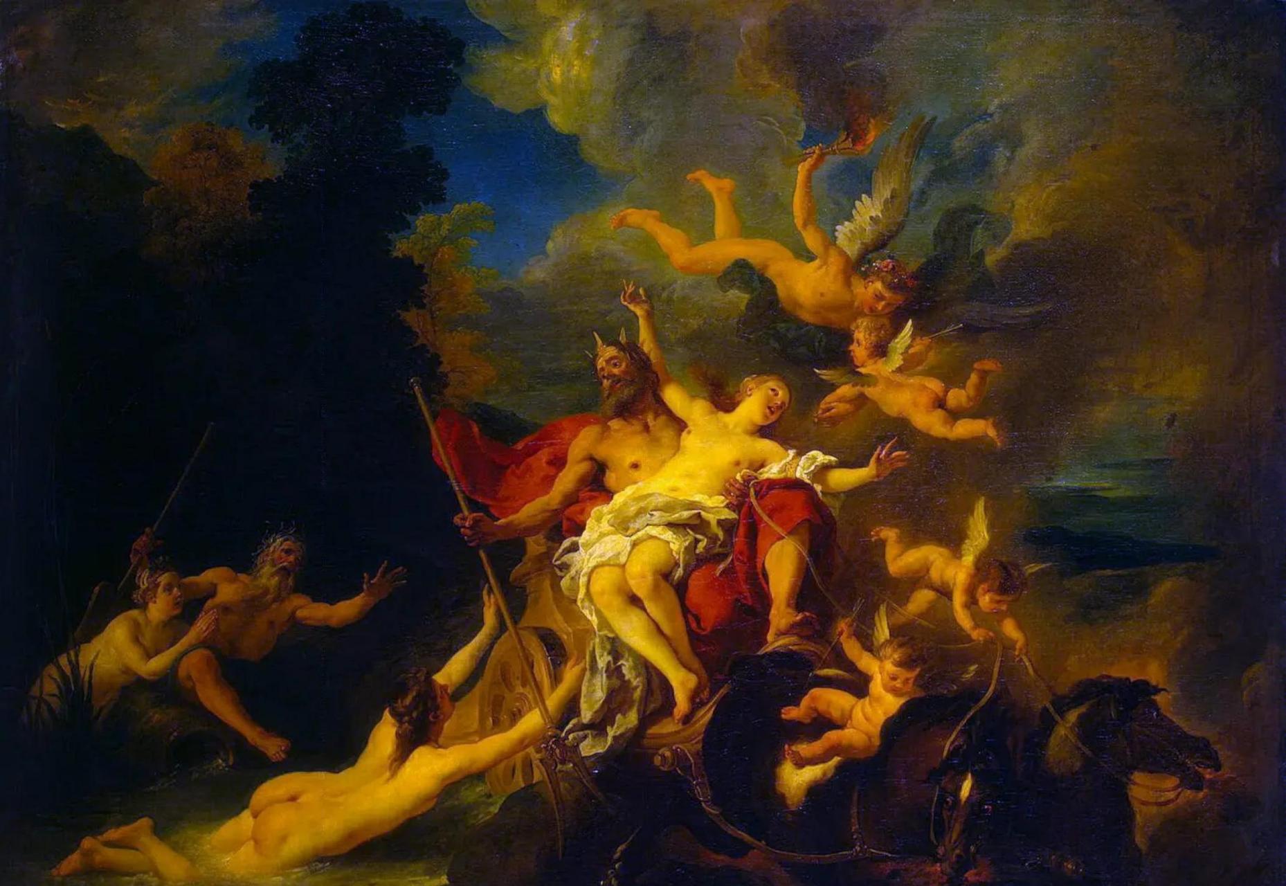 《罗德的女儿》 布面油画 作者:让-弗朗索瓦·德·特洛伊( 1679 年