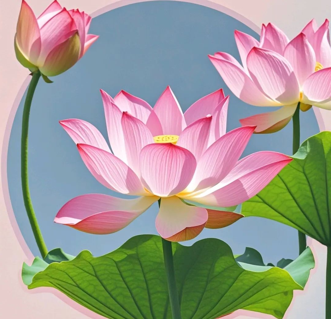 寓意吉祥的荷花图片,适合追求简约与纯净的微信头像选择