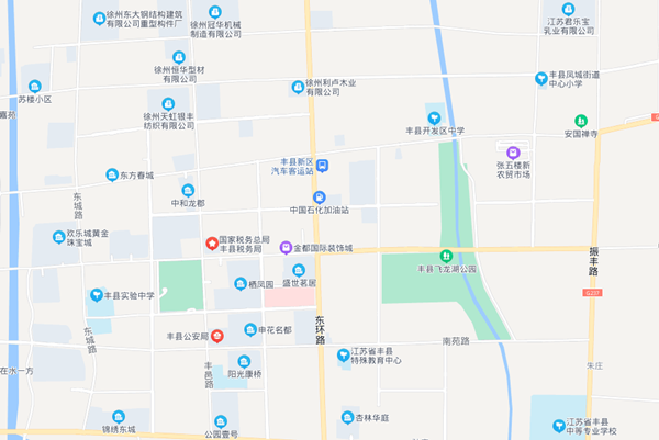 丰县小区地图图片