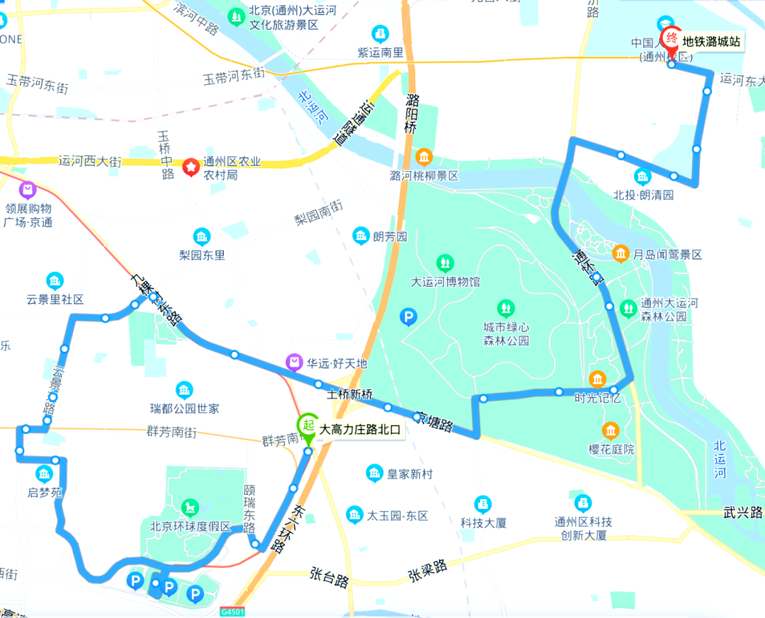 北京t116路:畅游副中心的全新体验