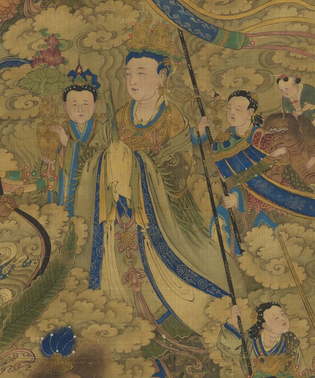 明代宫廷水陆画《罗刹众图》