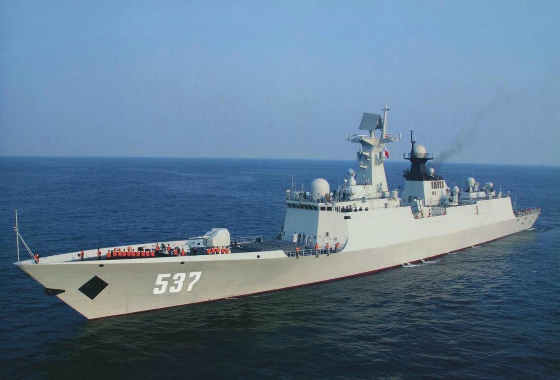 舷号537! 海军有我宜兴舰!