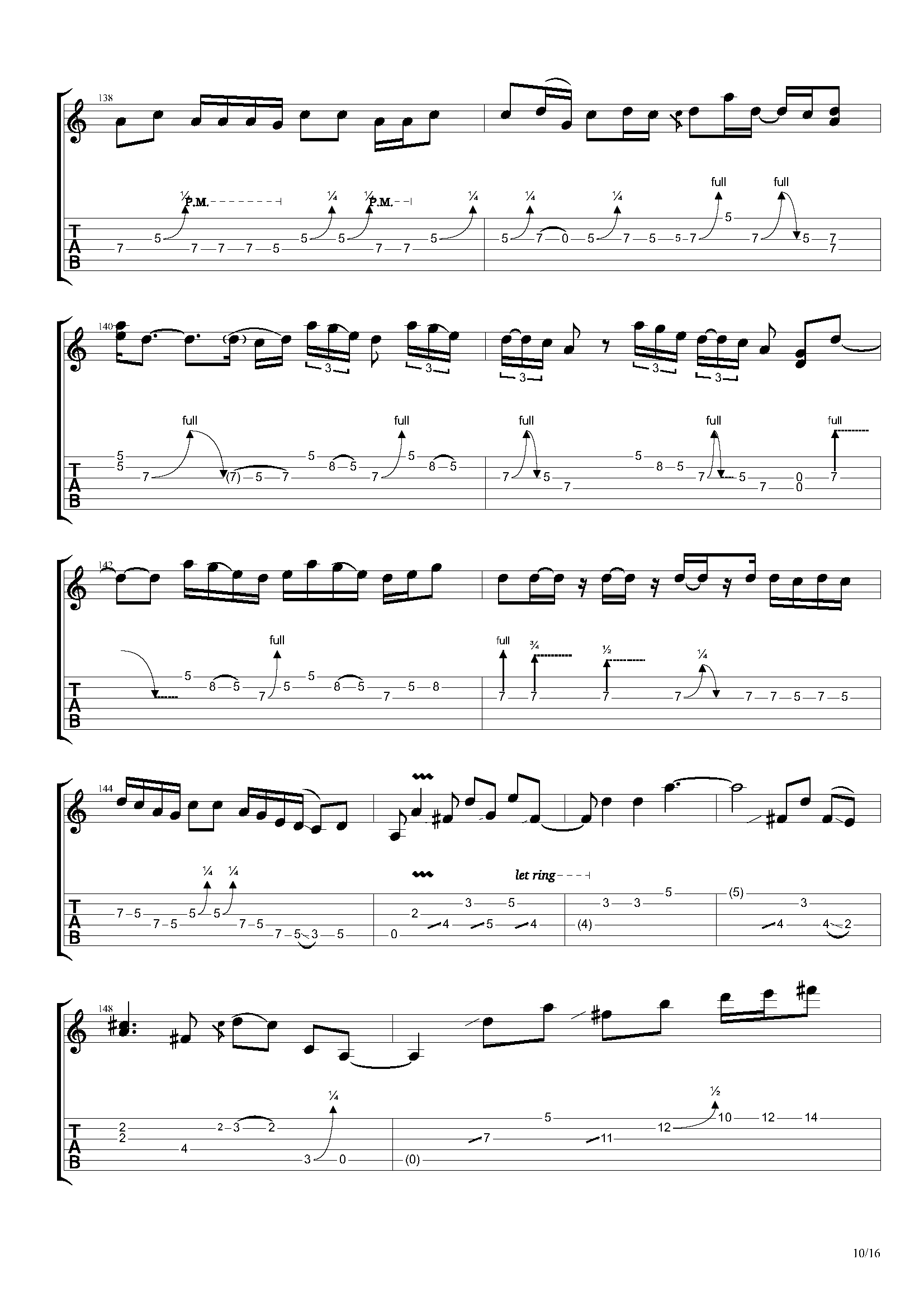 「吉他谱」joe satriani - if i could fly