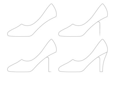 红高跟鞋简笔画 双11美丽女人必备的鞋子