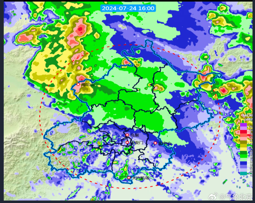北京雨情:最近1小时主要降水出现在密云及延庆地区