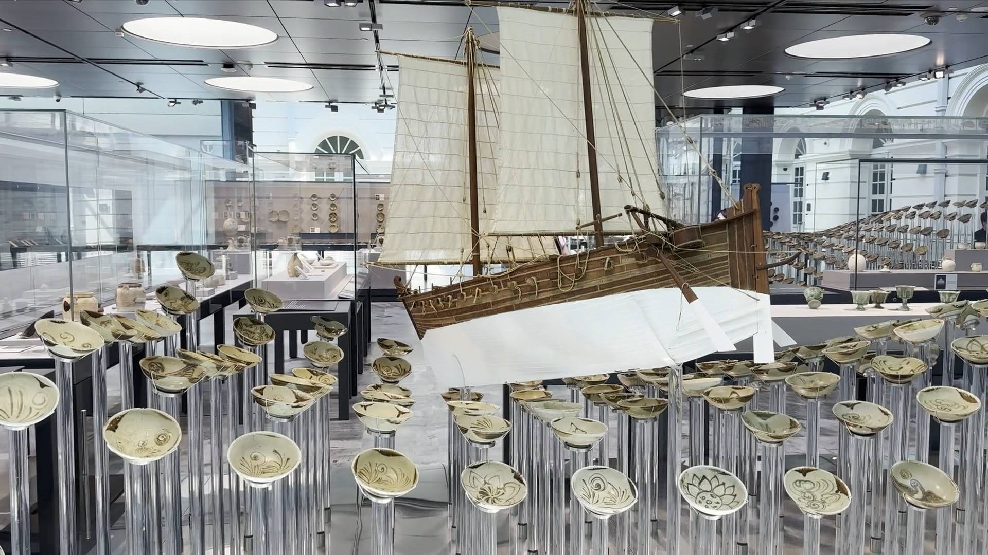 走进新加坡亚洲文明博物馆 欣赏"黑石号"沉船珍贵文物