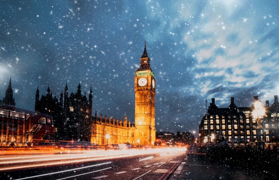 伦敦下雪了,秒变白色童话世界!快来看雪景啦!