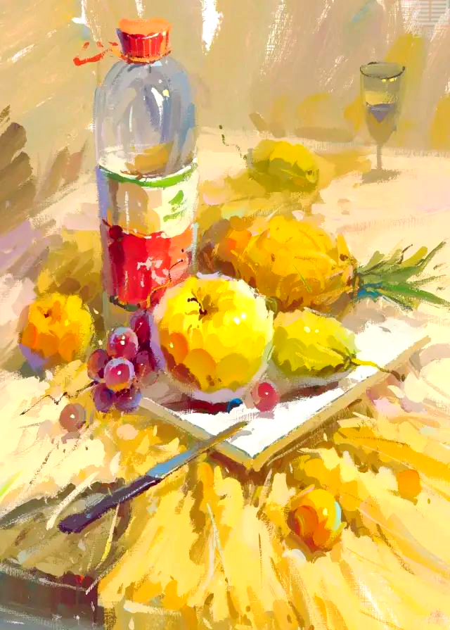 花,粉,火,脏,灰"的色彩难题▶ 【水粉画技巧】掌握单个静物绘制,为