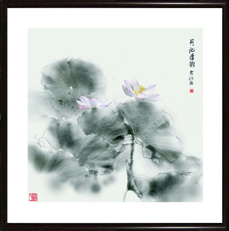 老沁:画意摄影 水墨荷花