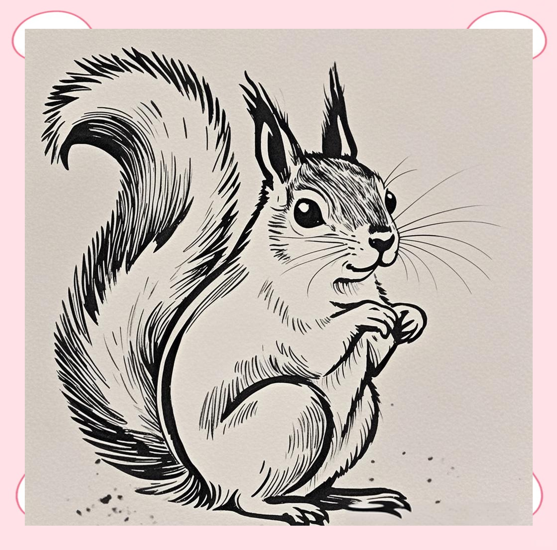 松鼠简笔画绘制指南