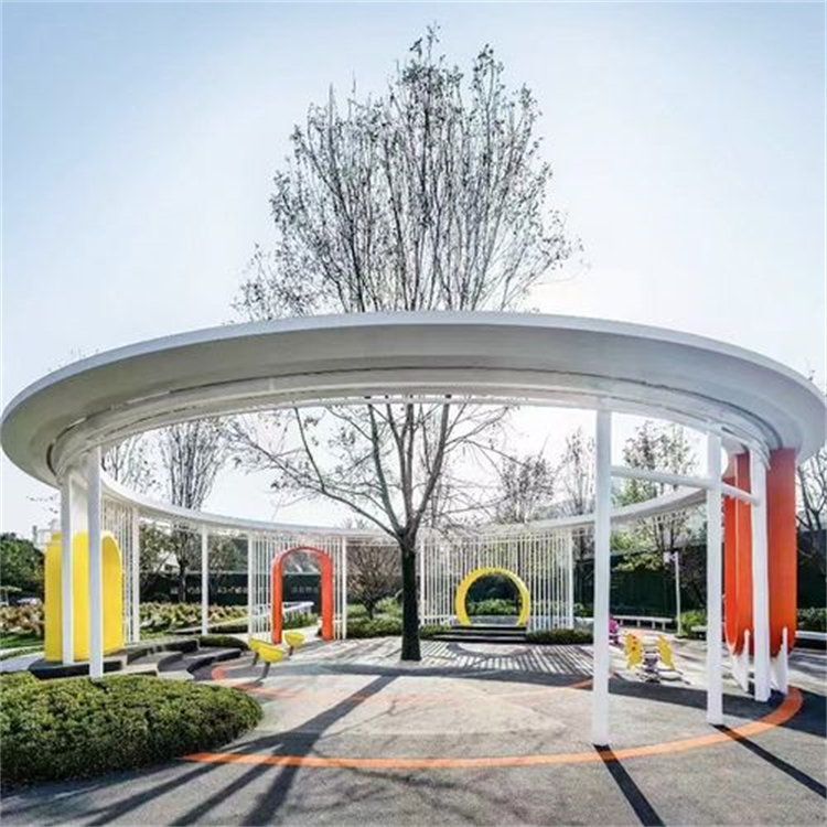 创意不锈钢廊架定制