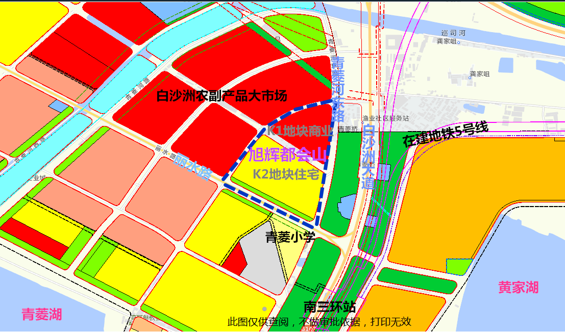 白沙洲青菱规划图图片