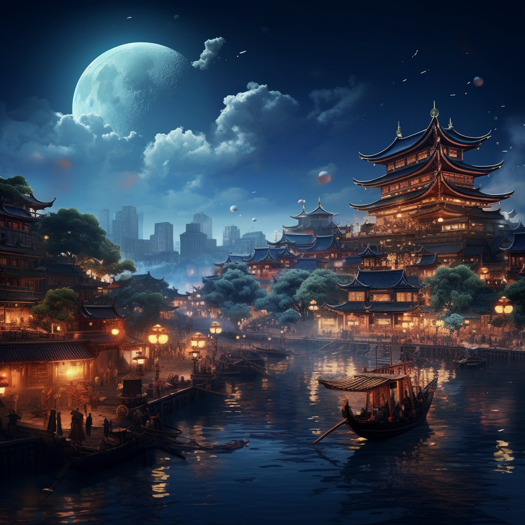 穿越时光的盛宴:大唐不夜城的白与黑