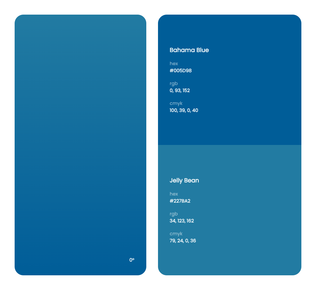 蓝色系色彩搭配方案