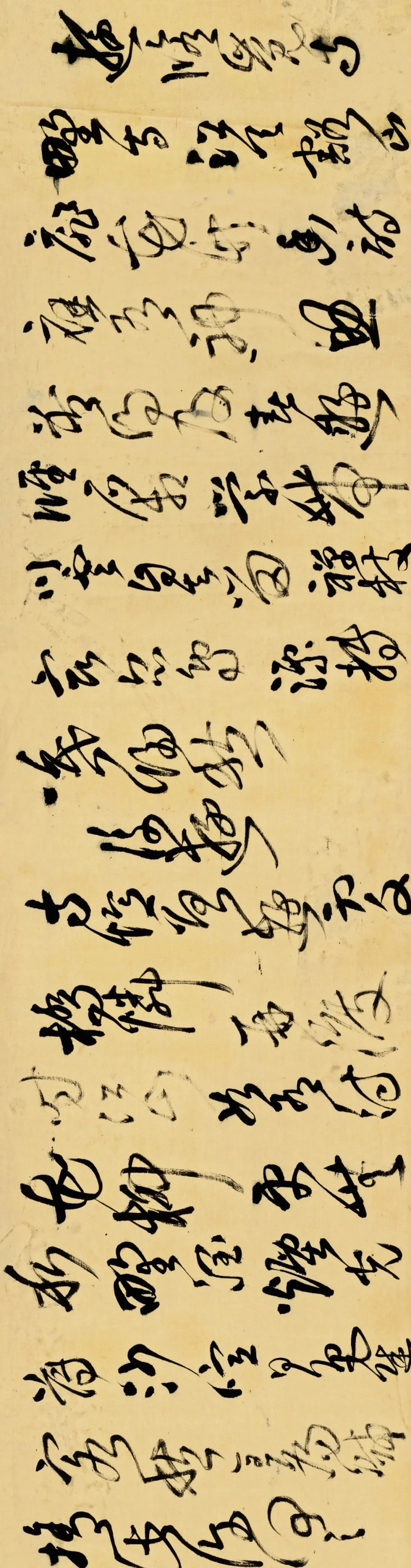 诗轴69绫本691630年69私人藏清  王铎  草书临王羲之家月末帖
