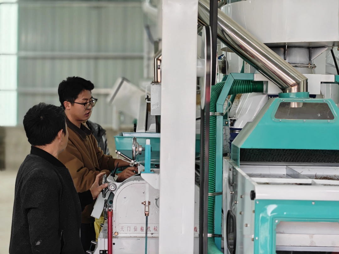 清镇市站街镇平堡村建成日产20吨大米生产线