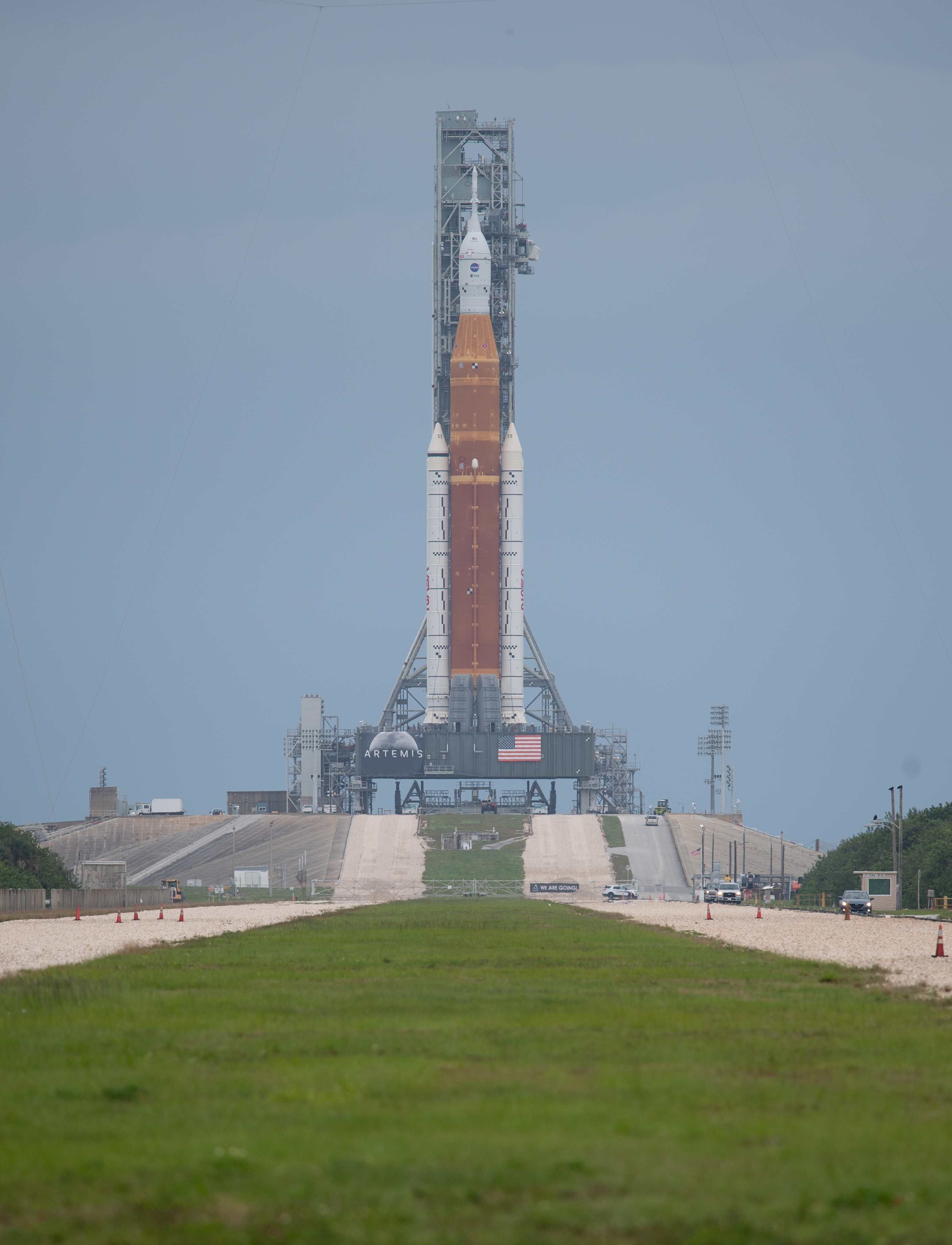 (国际)美国大推力火箭"太空发射系统"进行发射演练