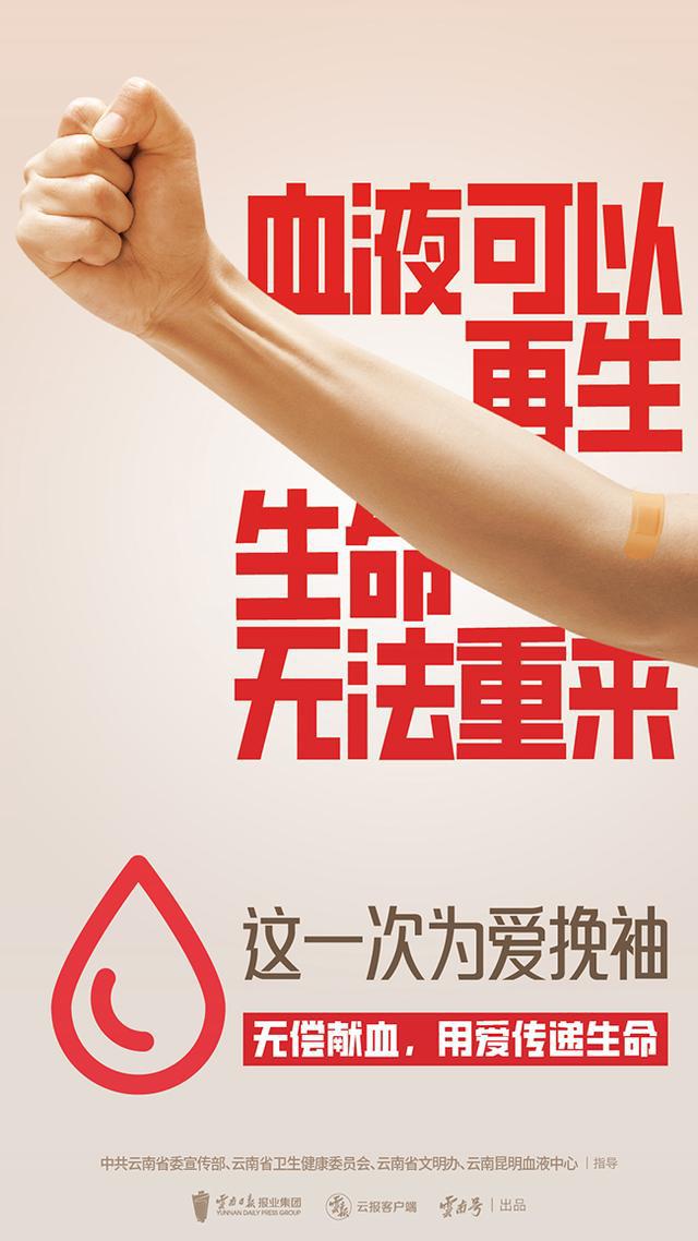 无偿献血公益宣传海报