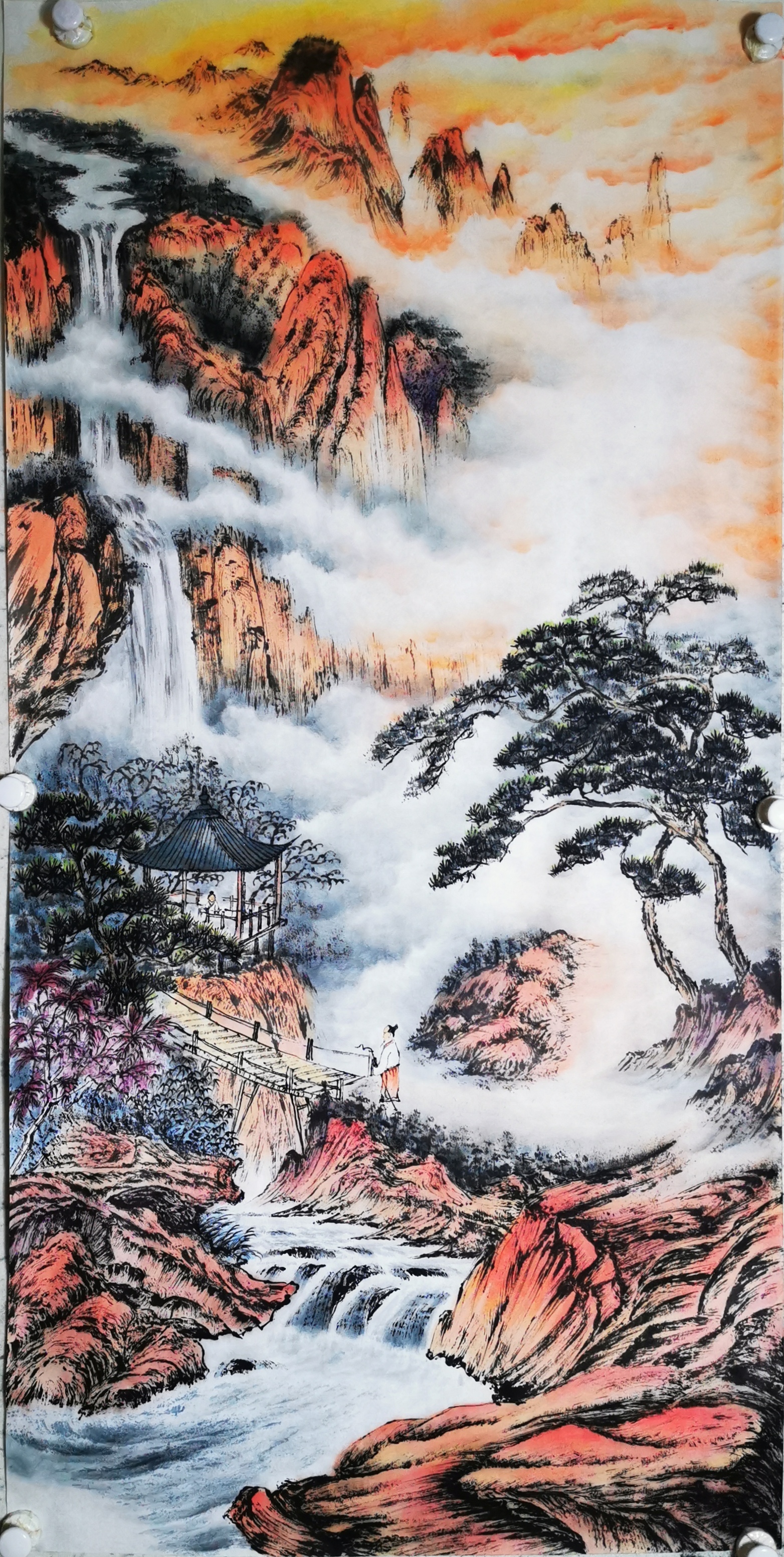 苍石飞花杨明现代山水画学习研究