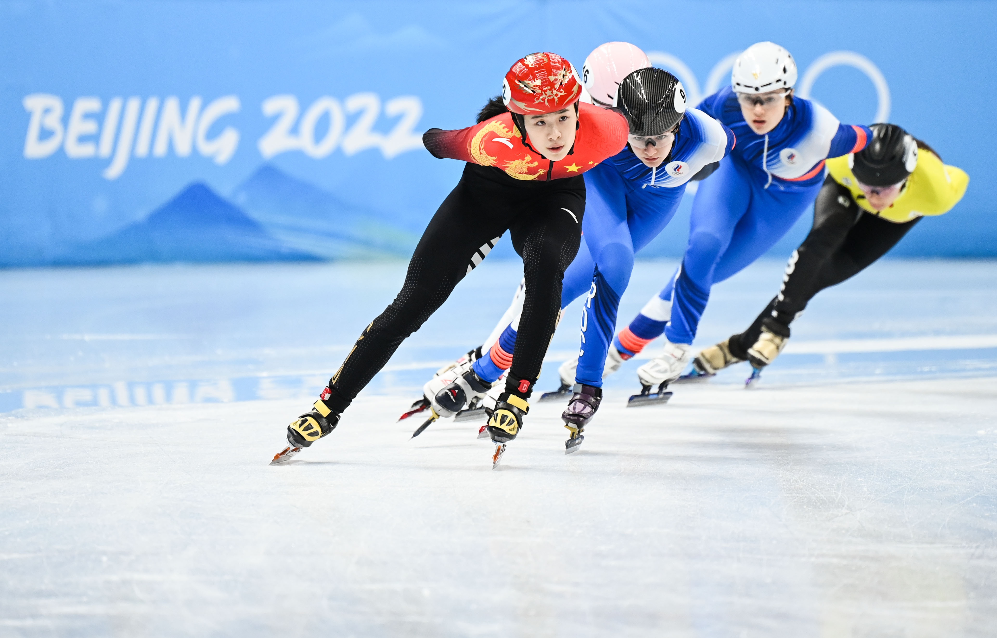 (北京冬奥会)短道速滑——女子1500米四分之一决赛赛况(3)
