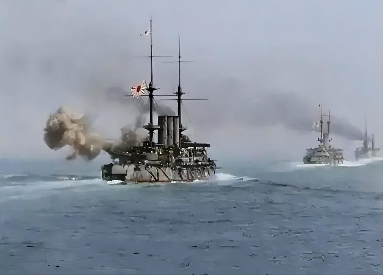 利用大清甲午赔款,旧日本海军购买的敷岛级战列舰