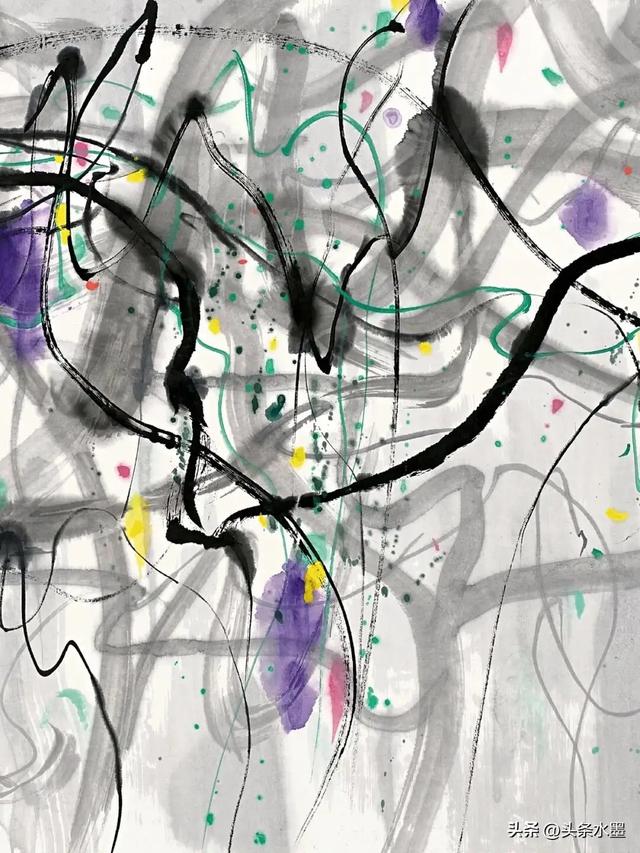 吴冠中笔下的紫藤,太好看了